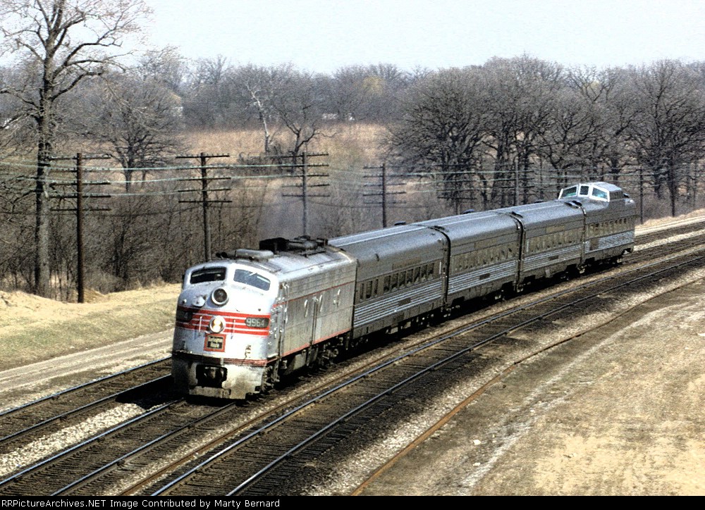 A Month Before Amtrak BN 9964 WB With the Nebraska and Kansas City Zephyrs